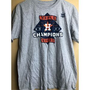 Houston Astros 2022 World Series Champions  T-Shirt - Gray size L